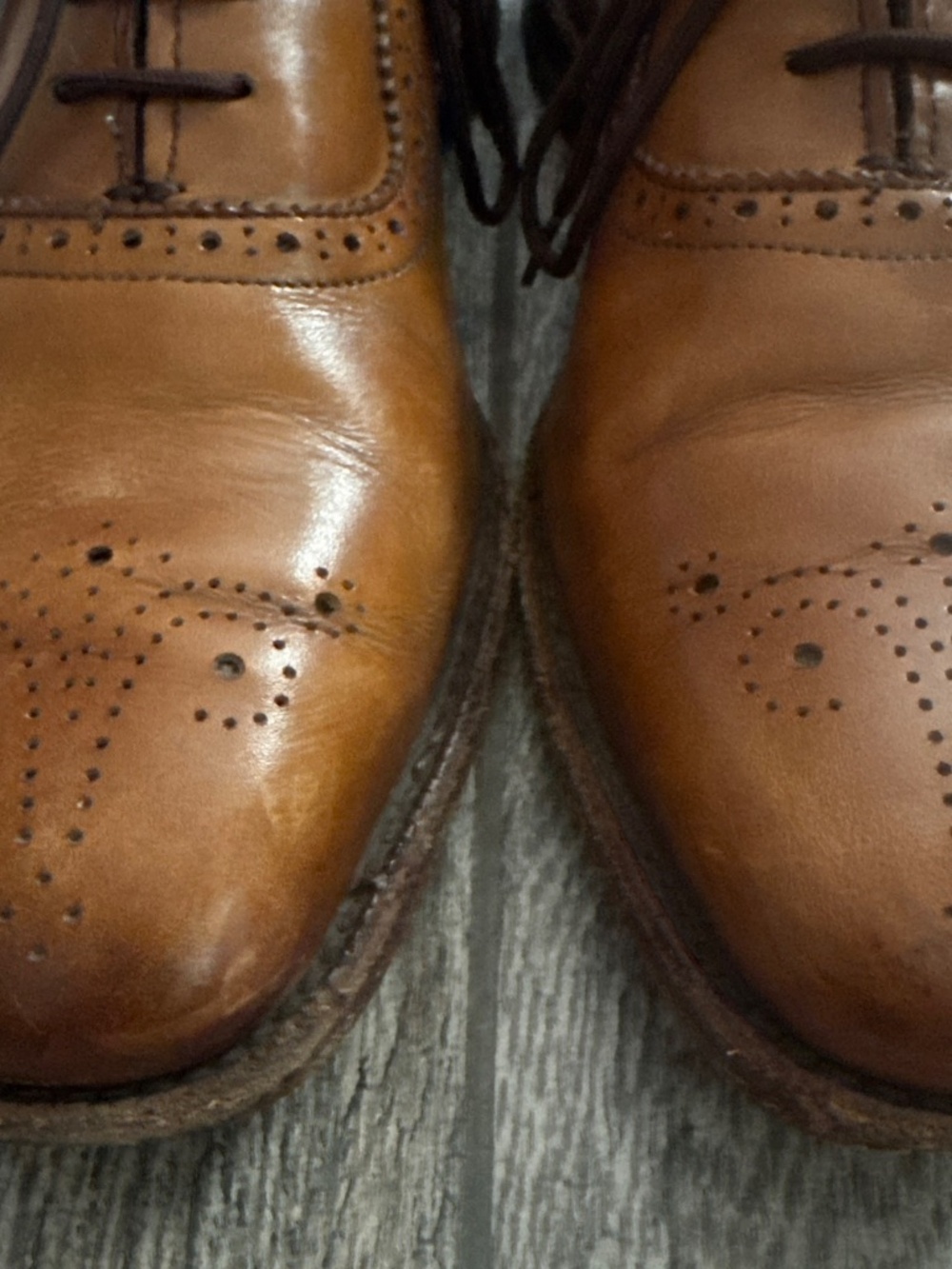 Allen Edmonds Cornwallis Walnut Dress Shoes Size 9.5 B Leather - Picture 4 of 6